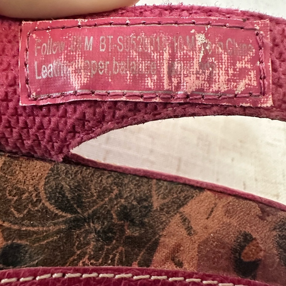 🌺 Bare Traps Hot Pink Leather Sandals – Size 10M - Picture 8 of 11